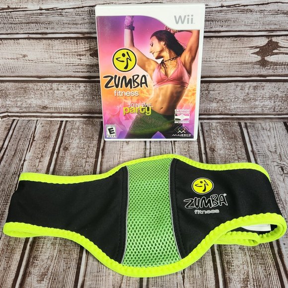 ZUMBA FITNESS Nintendo Wii Video Game Complete CIB With Manual And Belt Exercise - Picture 1 of 4